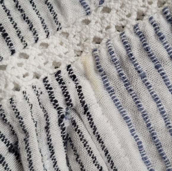 Free People Hooded Babydoll-Inspired Billowy Long Sleeve Blouse Top Tunic- Sz S - Picture 12 of 13